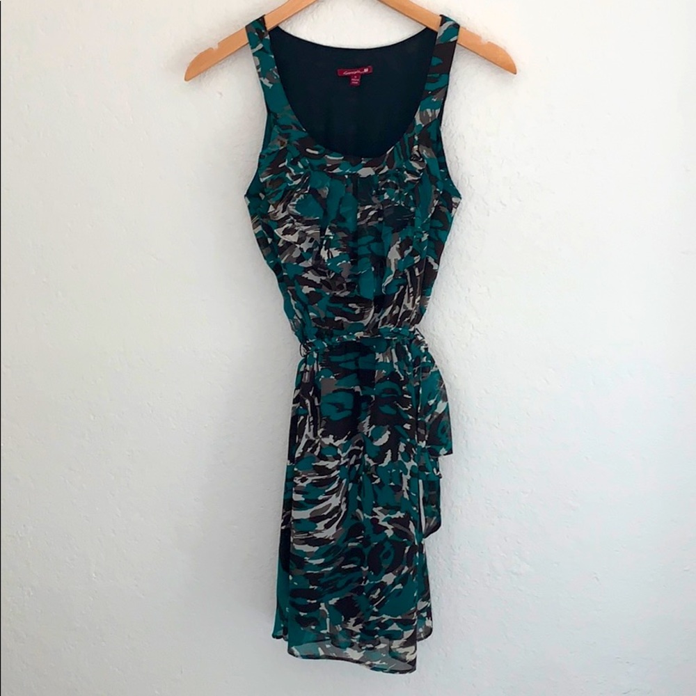 Beautiful emerald painted dress